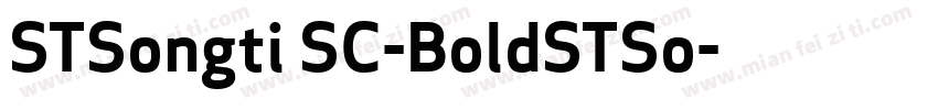STSongti SC-BoldSTSo字体转换